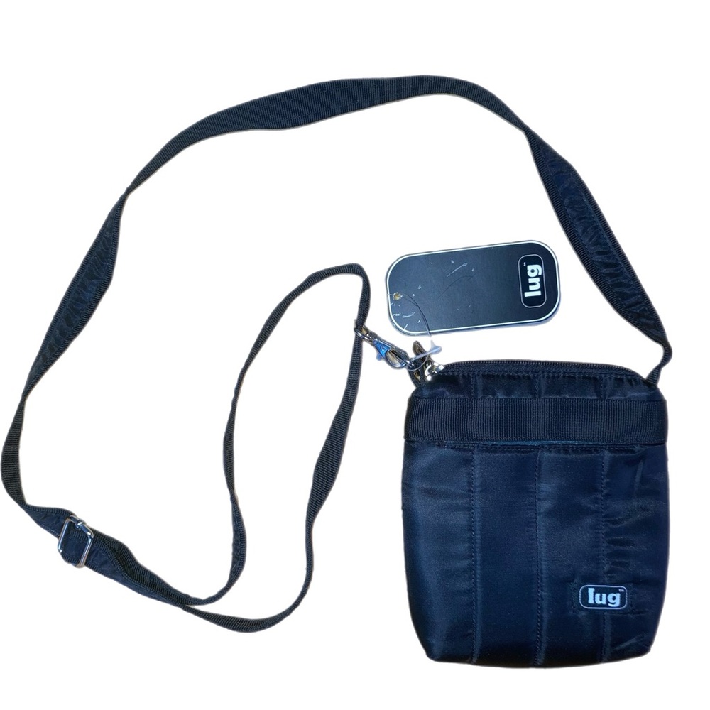 LUG Hopper Mini NWT color Midnight Crossbody Zip Soft Center 7.25"x6.25"